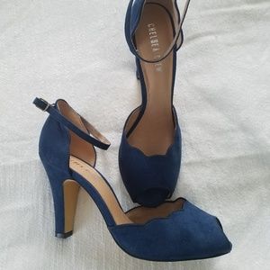 Blue Suede Heels